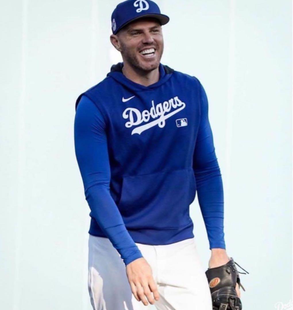 ドジャース 選手着用品 ノースリーブパーカー サイズM 新品未使用タグ付