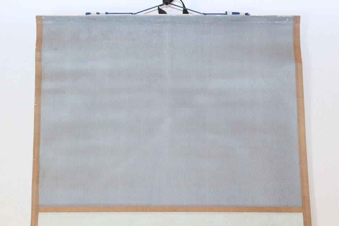 No4897 掛軸　在銘在判　水墨蘭図　肉筆紙本　花鳥画　日本画　美術　送料無料