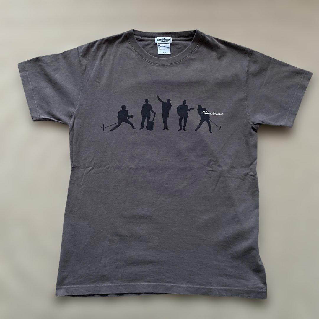 希少　E.YAZAWA シルエットロックワールド Tシャツ グレー
