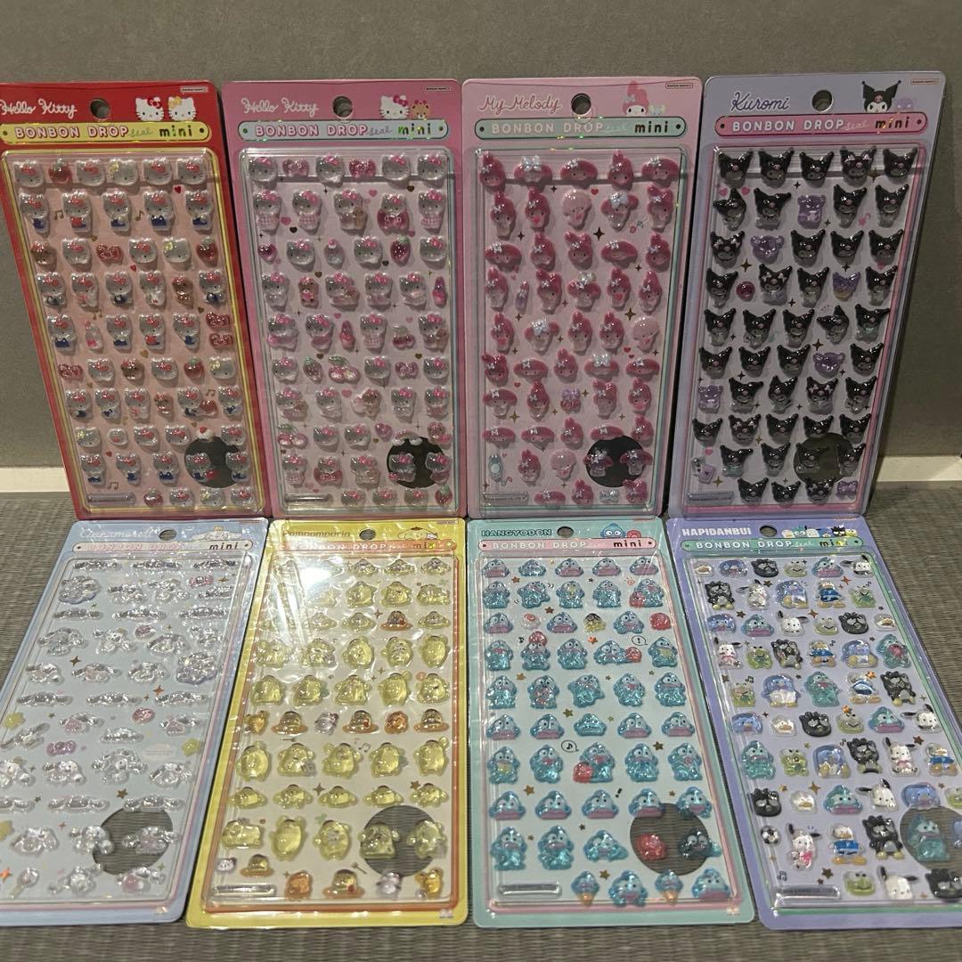 【正規品】ボンボンドロップシール　サンリオmini コンプリート