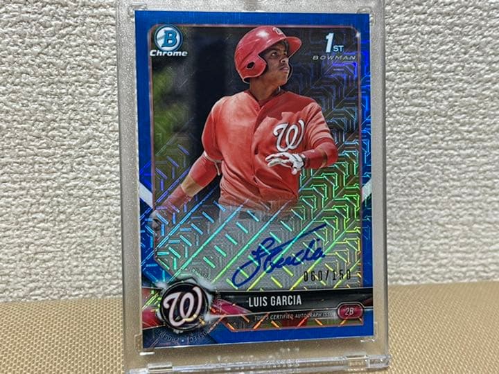 Luis garcia 2018年ルーキー直書き直筆サインカード　150枚限定