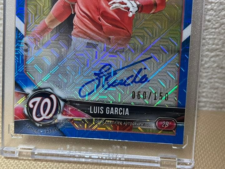 Luis garcia 2018年ルーキー直書き直筆サインカード　150枚限定