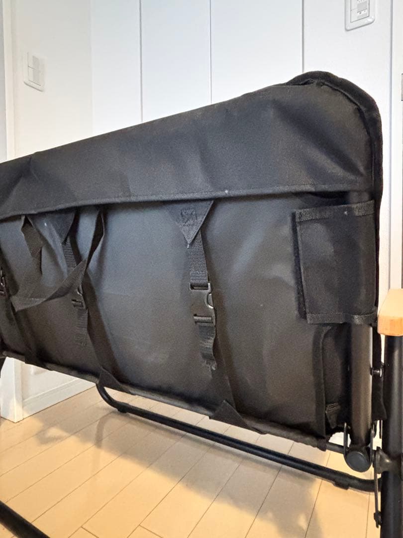 【美品】DOD 2人掛け折りたたみチェア（グッドラックソファ）_ブラック