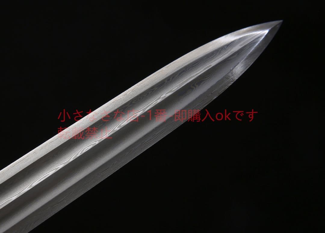 草竜漢剣模様鋼二溝酸枝木  古兵器 武具 刀装具 日本刀 模造刀 居合刀