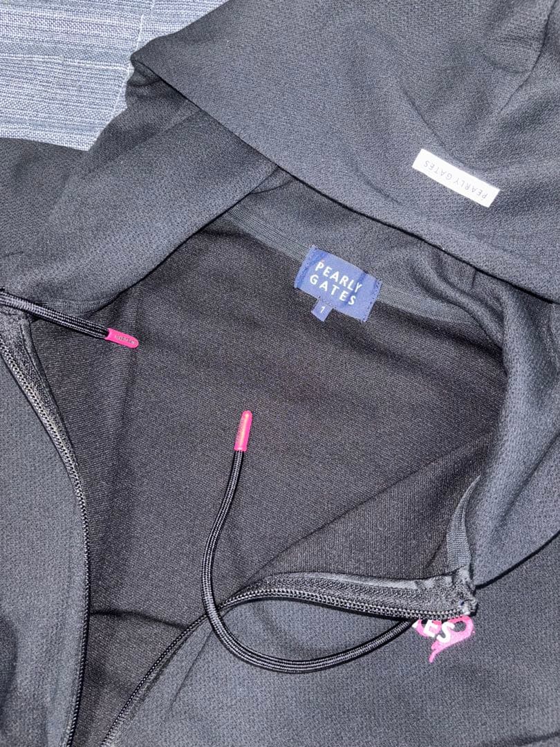 （超美品）パーリーゲイツ、ペイントロゴ、ジップパーカー、サイズ1