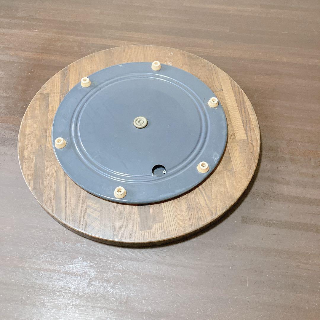 ①円卓　食卓　丸テーブル　昭和レトロ　ターンテーブル　大型　和モダン　中華