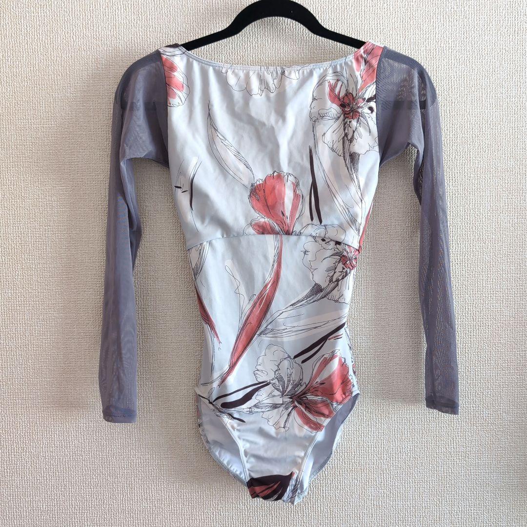 stina 大人バレエレオタードMサイズ花柄 長袖