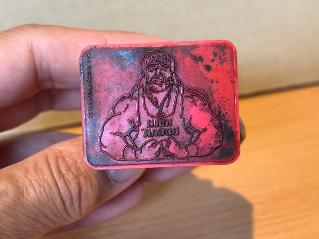 ハルクホーガン スタンプフィギュア 91年製WWF 全長6,5cm