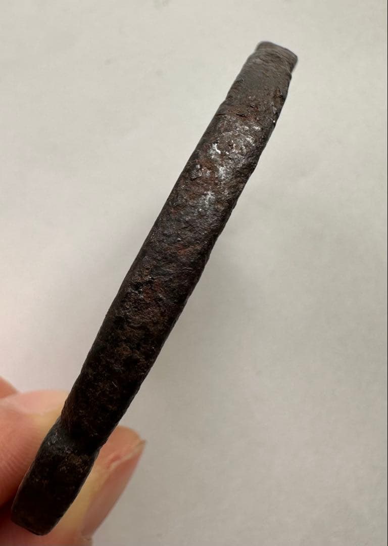 透かし鍔 古鍔 鉄地 鐔　鉄地つば 刀装具 古美術 時代物 葉の図 26A1