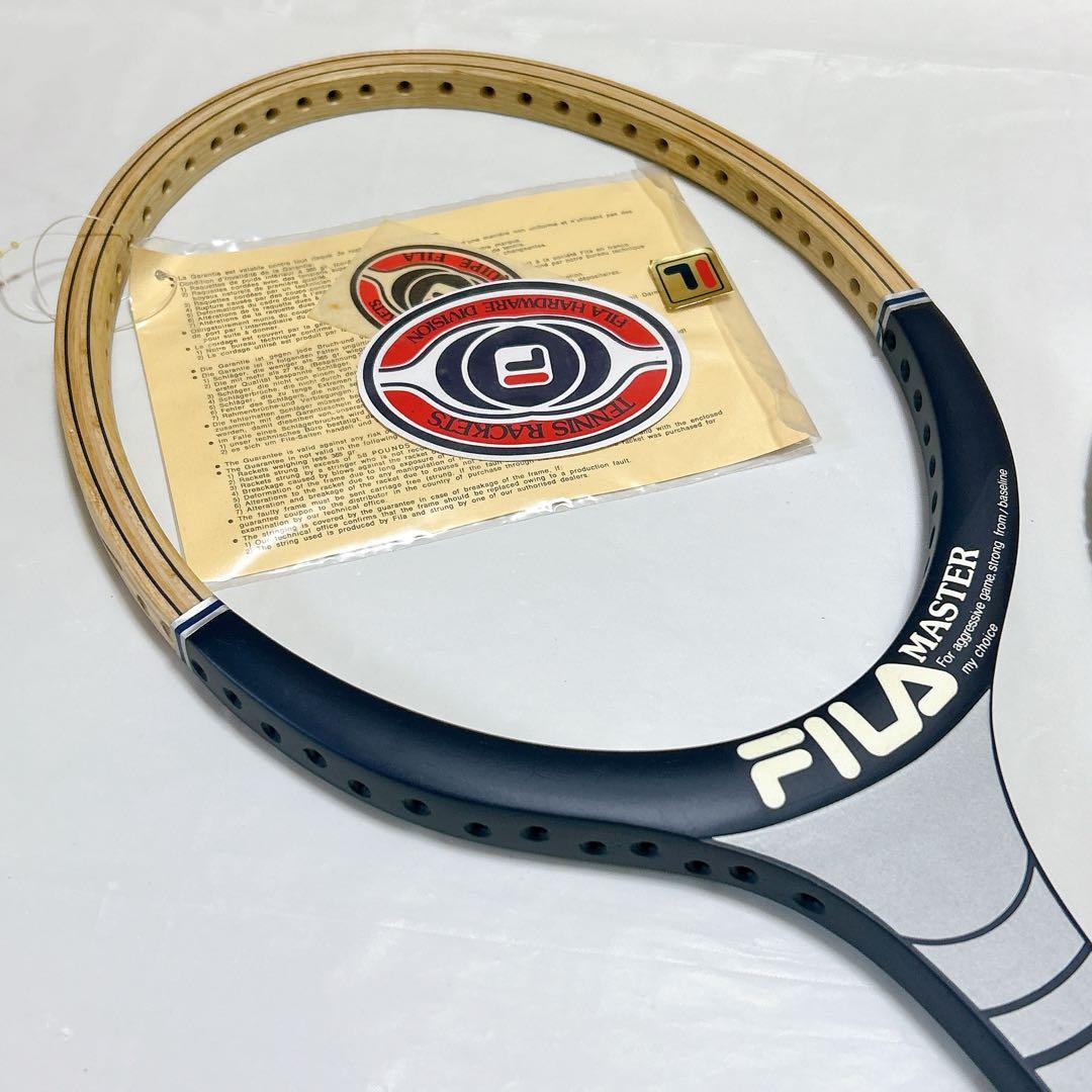 【希少•新品】FILA MASTER テニスラケット 木製 ヴィンテージ