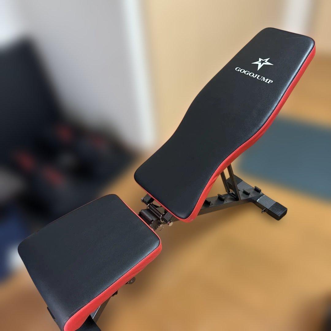 【都内引き取り限定】GOGOGUMP トレーニングベンチとダンベルセット