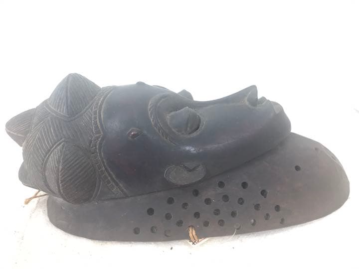 アフリカ　バウレ族　仮面　マスク　アンティーク　ヴィンテージ