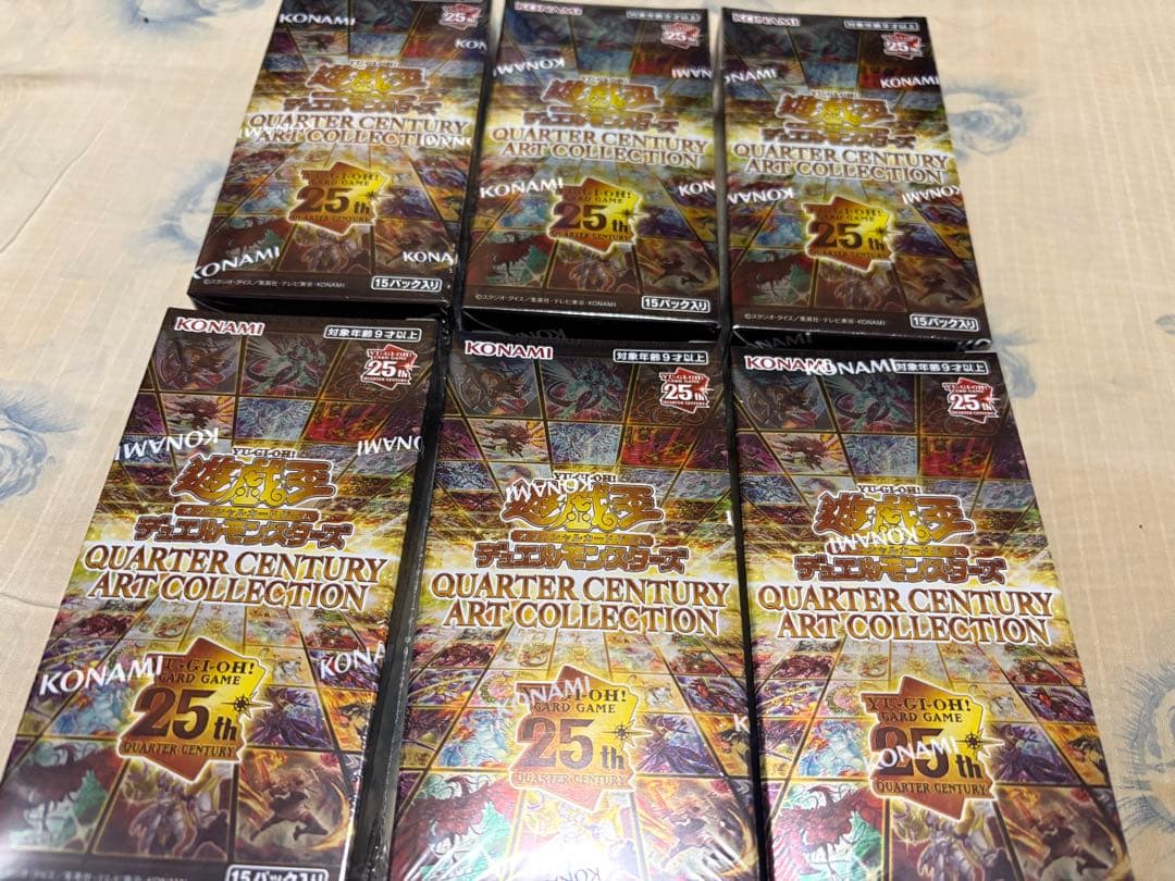 遊戯王　25th アートコレクション　シュリンク付き　6box