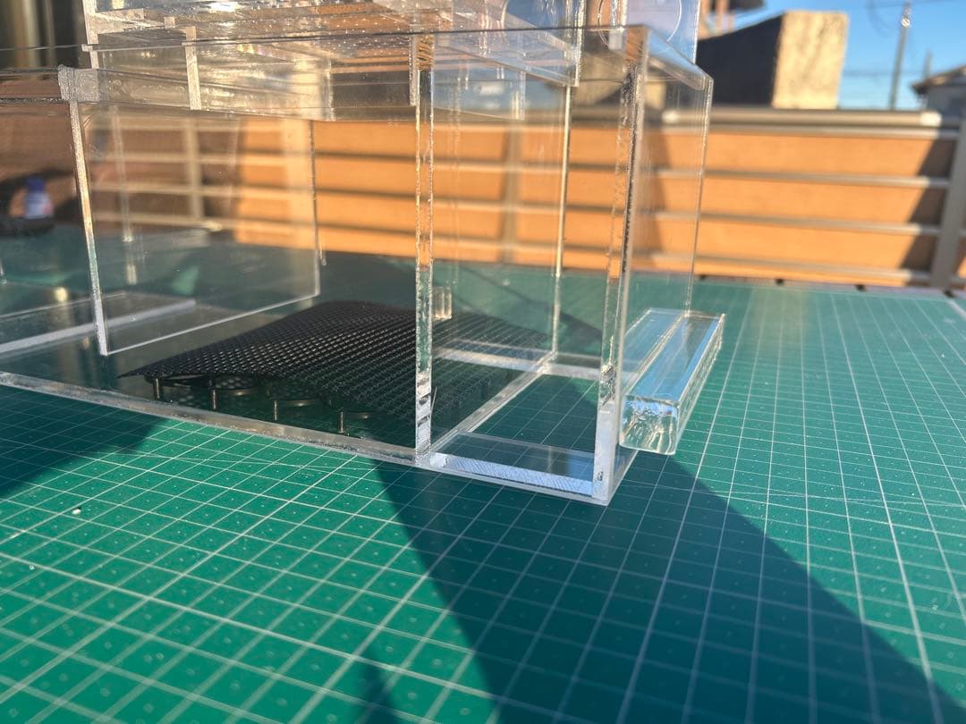 60cm水槽用　アクリル製上部濾過槽アクアポニックス仕様