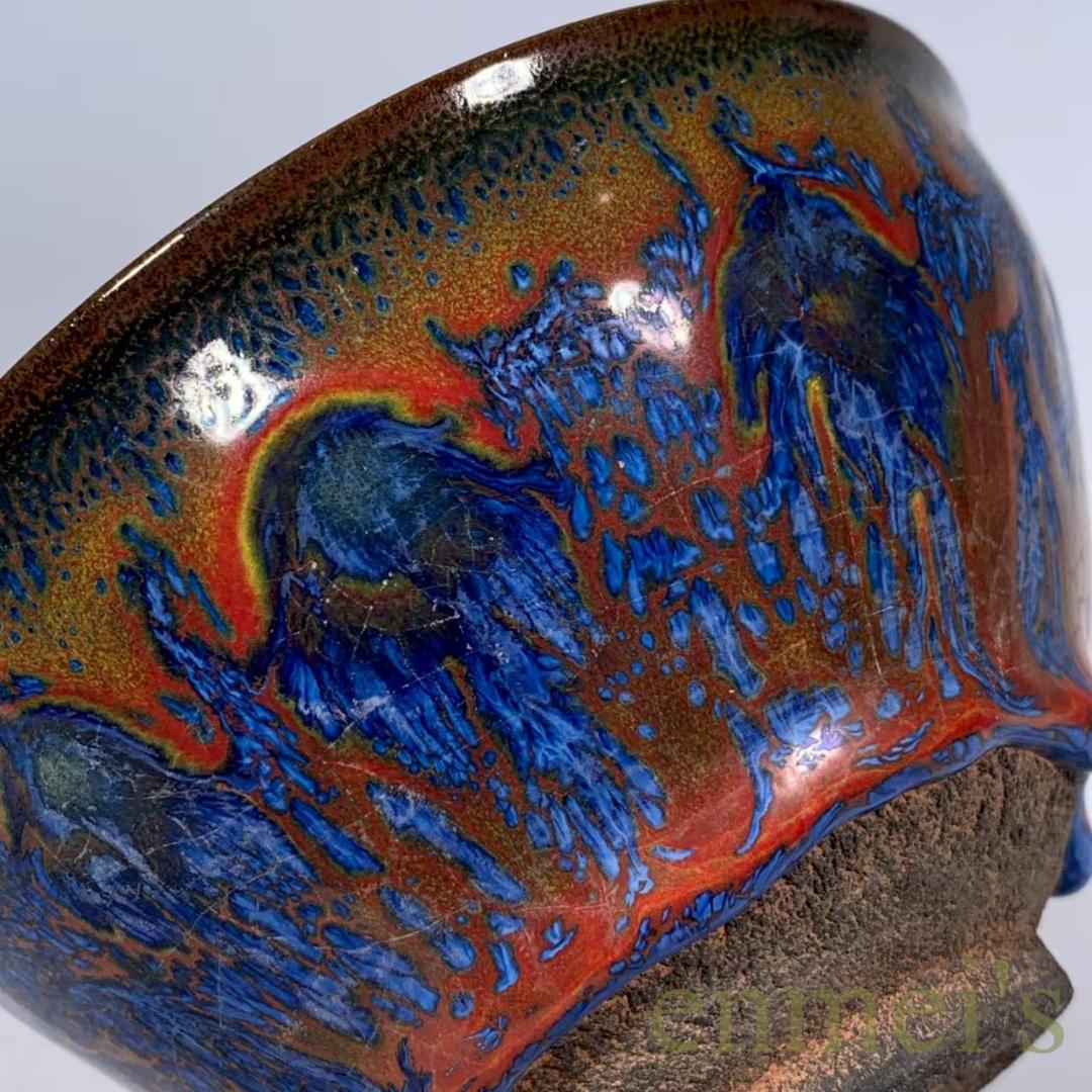 中国古美術・宋建窯風・窯変天目茶碗・抹茶碗・茶道具・茶器・陶芸・骨董風・煎茶道具