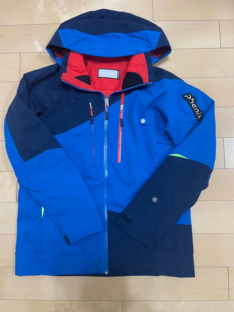 【美品】phenix スキーウェア 男性用　ブルー/ネイビー　Mサイズ