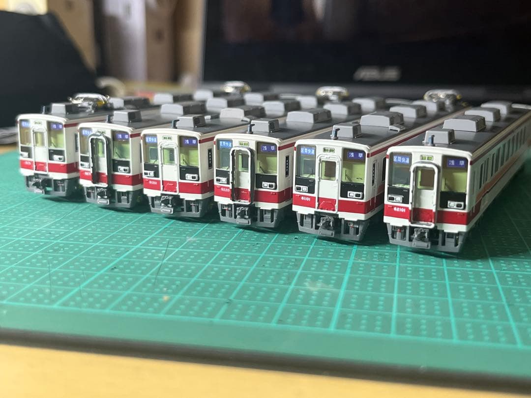 ［加工あり］グリーンマックス東武6050系　6両