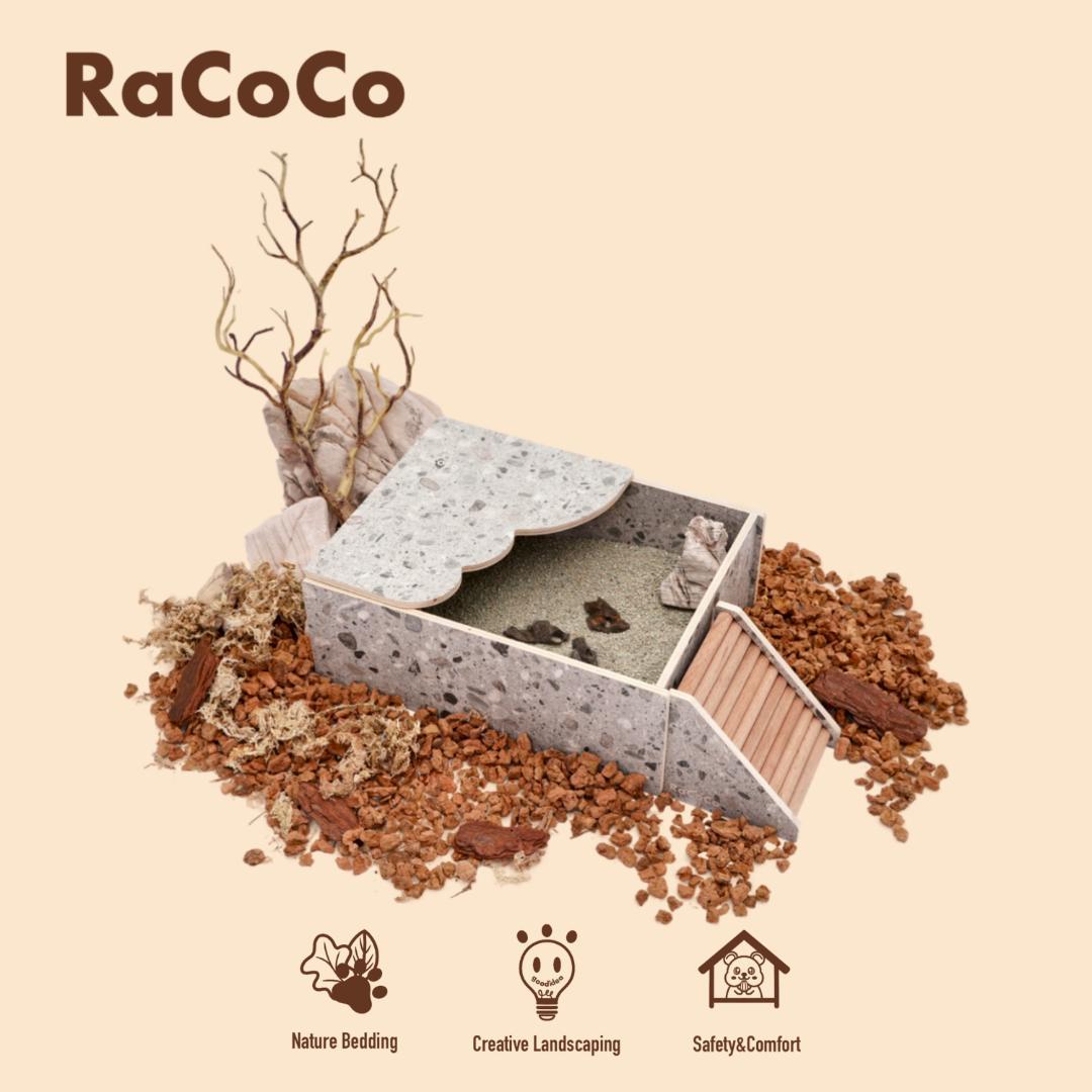 RaCoCo 小動物用ハウス 階段付き
