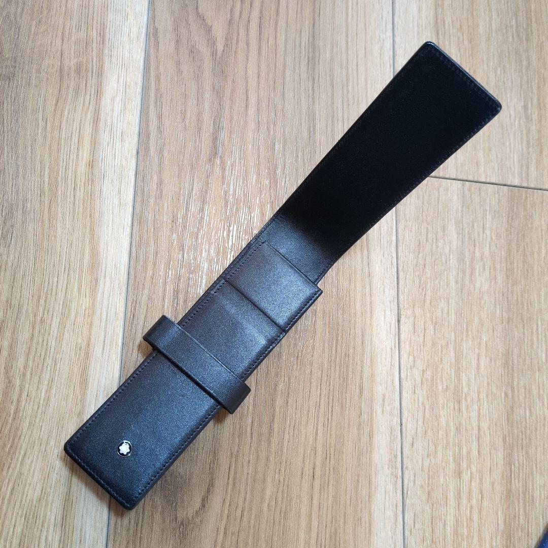 Montblanc ブラック本革 ペンケース　ペンホルダー