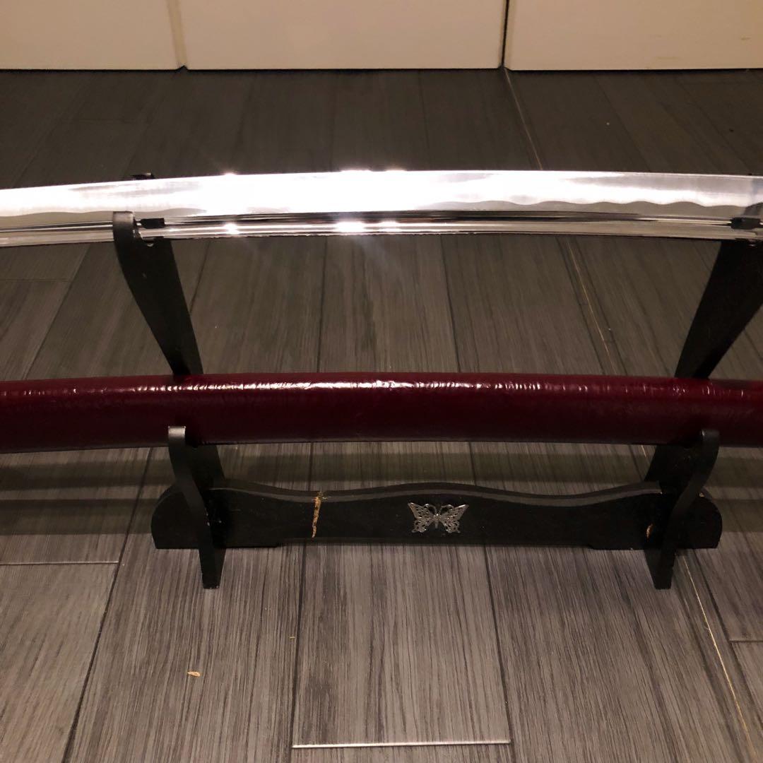 高級居合刀　高級模造刀　樋入り　茶拵え　亜合金刀身　名刀