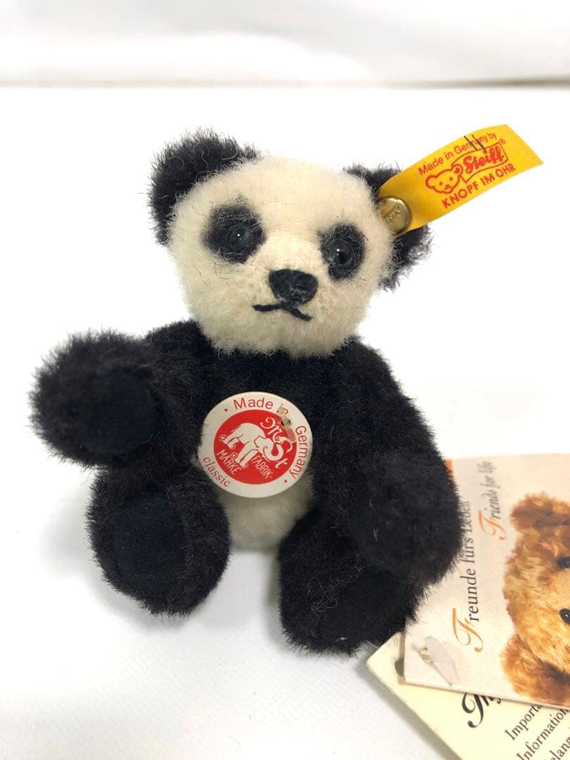 STEIFF シュタイフ　アルパカパンダテッド　パンダ ぬいぐるみ 約10cm