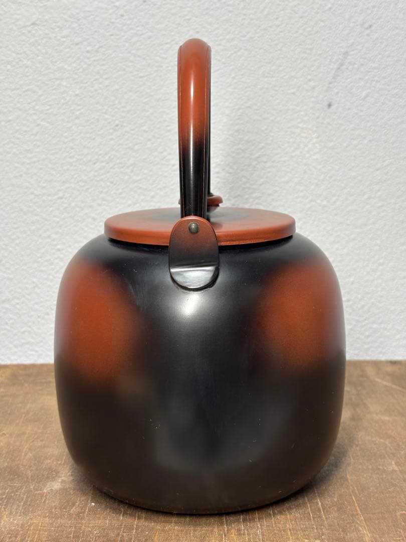 未使用品 御水注 秀峰堂 口蓋付 銅 茶道 お茶 水差し