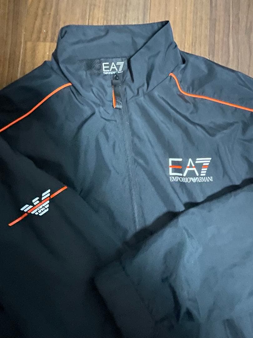 EA7 ブラック　セットアップ