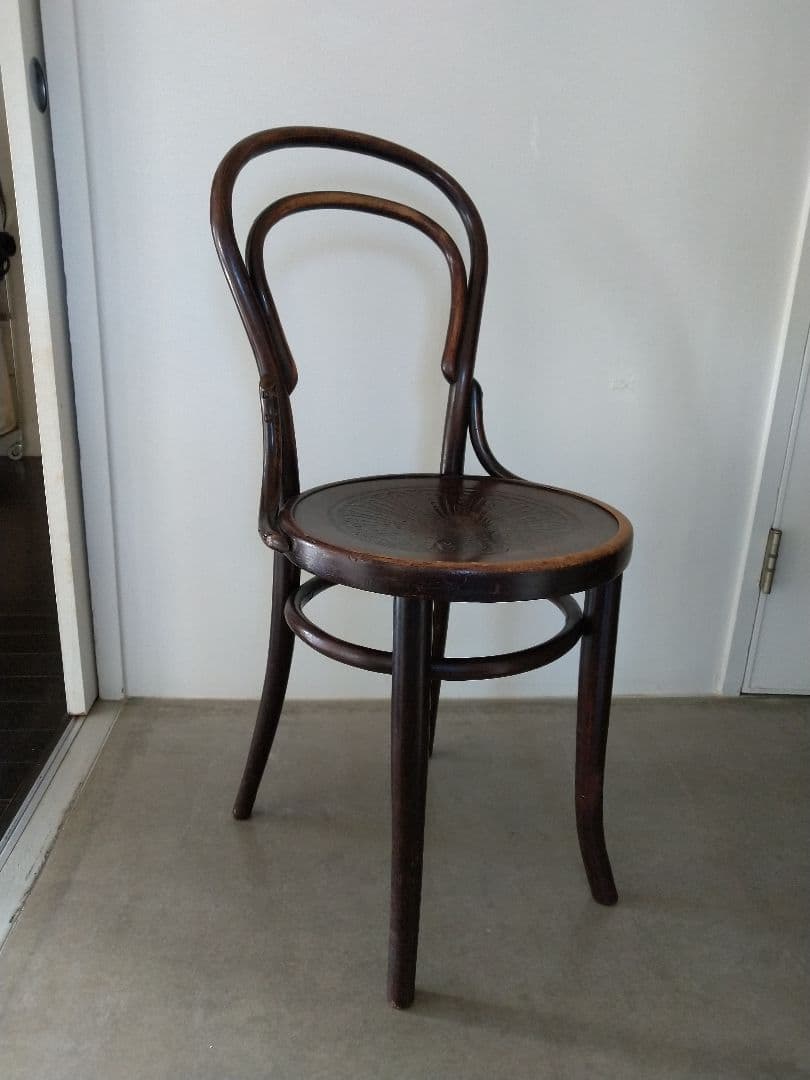 アンティークベントウッドチェア　ヴィンテージ曲げ木椅子 ダークブラウン