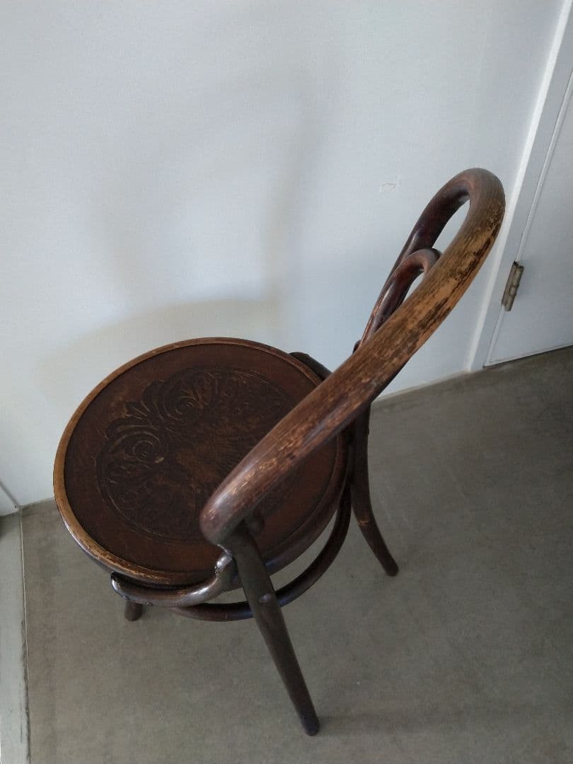 アンティークベントウッドチェア　ヴィンテージ曲げ木椅子 ダークブラウン