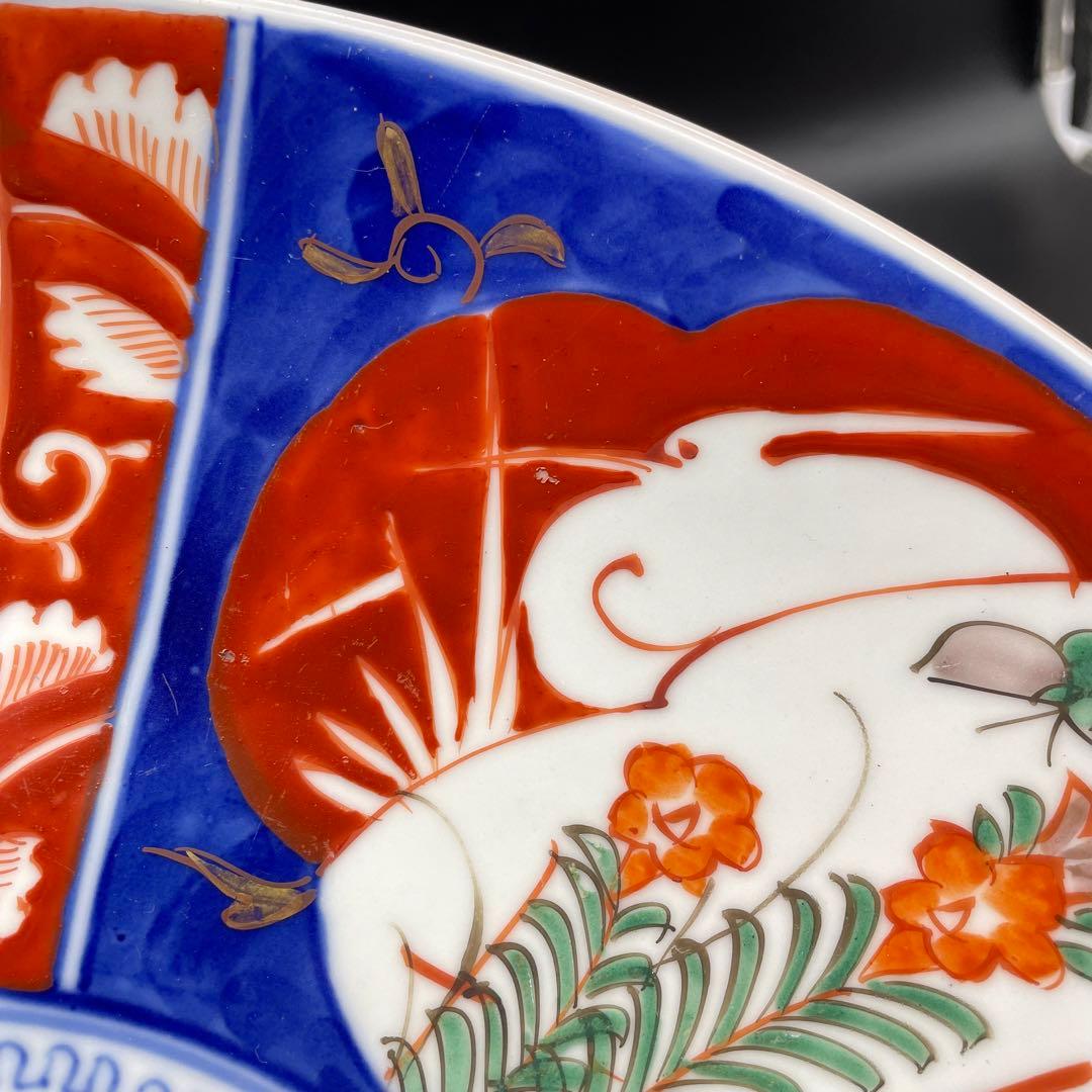 伊万里・有田焼　明治時代　色絵大皿　金彩　飾り皿　37cm