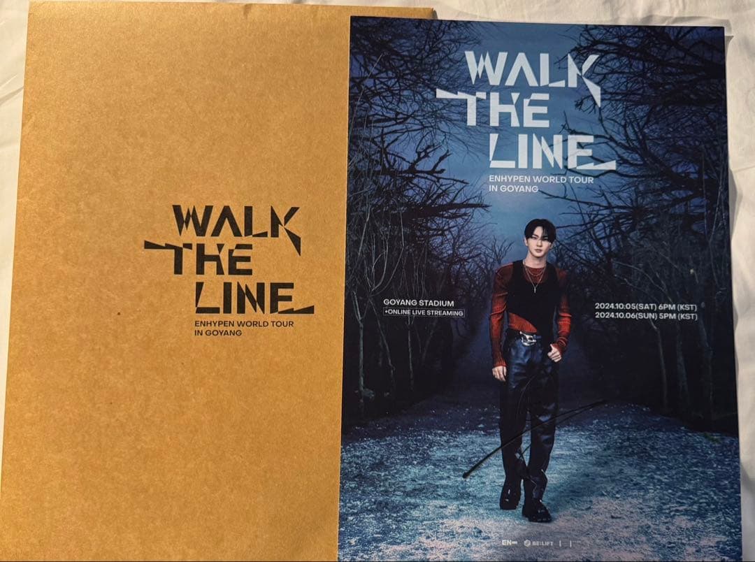 enhypen 直筆サイン入りポスター　ジョンウォン　WTL プレステ特典