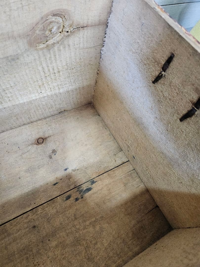 フランスアンティーク 古い木箱 AMIDON  シャビー 宝箱 収納