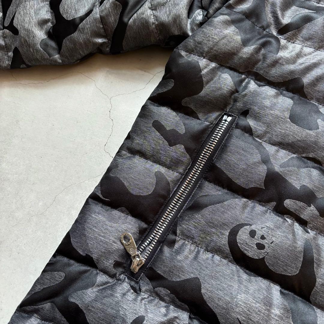 【美品】MARK&LONA ダウンジャケット スカル 迷彩総柄 ゴルフウェア L