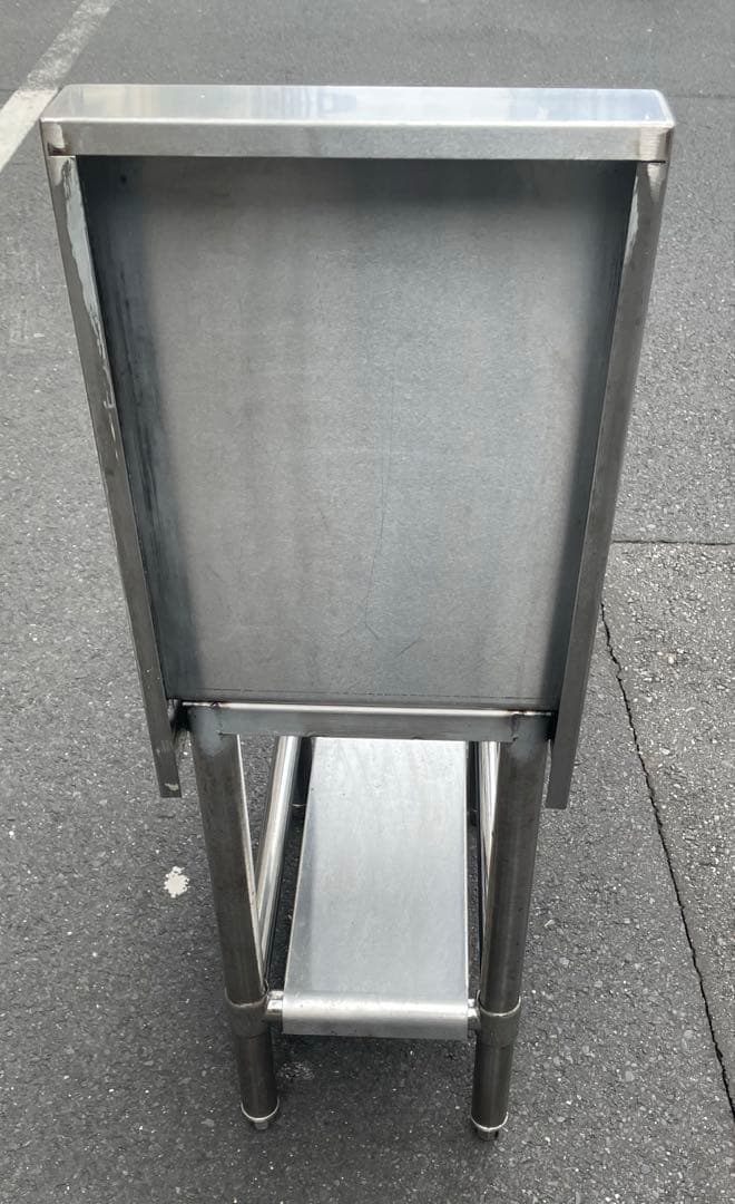 業務用　作業台　バックガードあり　フライヤー置き　美品　新店舗