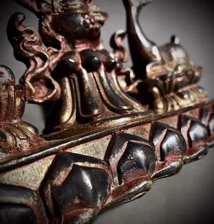 銅器 仏教 法像奉納 古美術 コレクション品 銅製 工芸品 彫刻装飾品置物