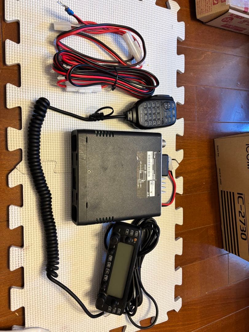 ICOM IC2730 20w機　同軸、アンテナ、スピーカー、ステー　無線機