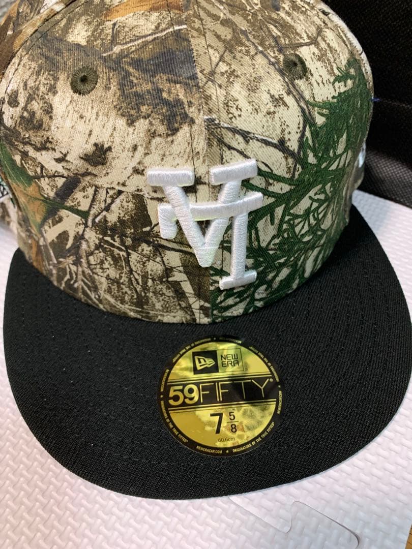 新品　ニューエラ　59FIFTY　限定別注　リアルツリー&アップサイドダウン