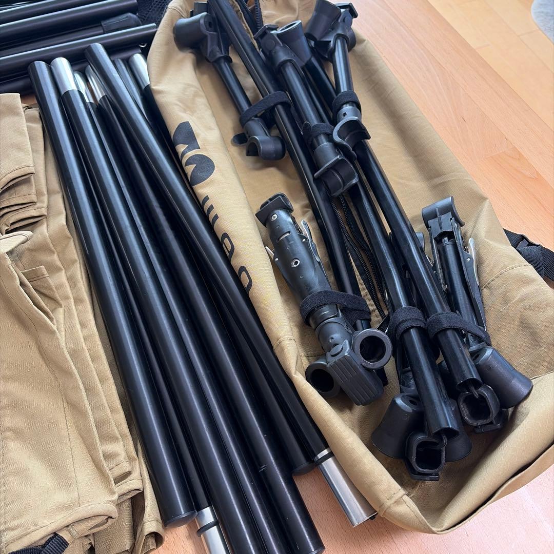 WAQ コット用フレーム アルミ製 ブラック