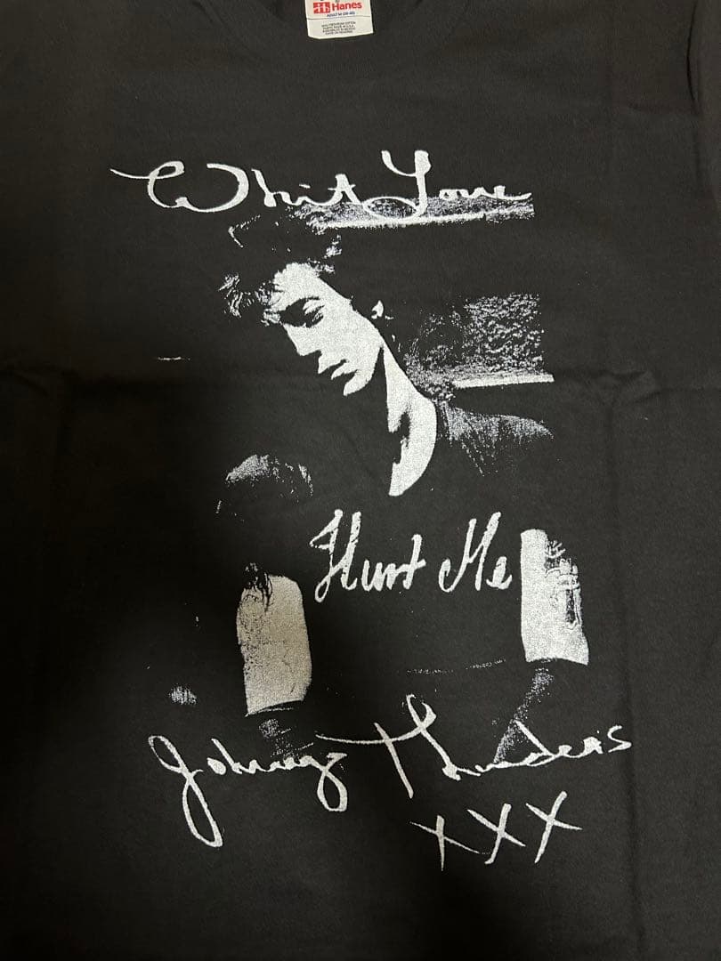 ヴィンテージ　ジョニーサンダース　Ｔシャツ　黒色　ヘインズタグ　パンク