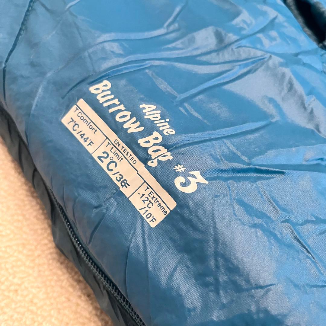 美品 モンベル MontBell アルパインバロウバッグ#3 寝袋 モンベル