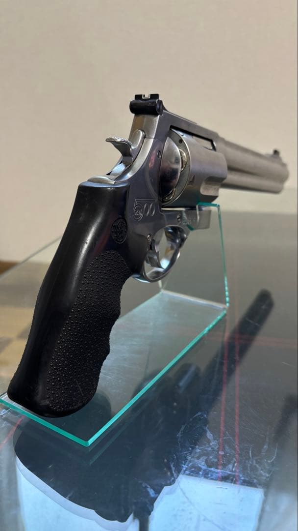 【美品】タナカ S&W M500 ステンレス 8インチ ガスリボルバー 6mm