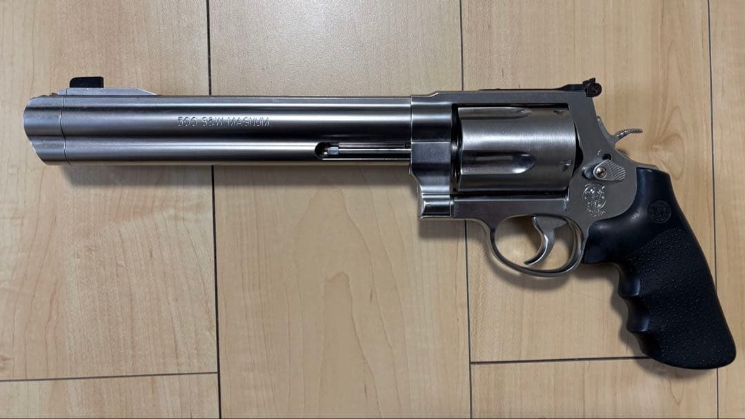 【美品】タナカ S&W M500 ステンレス 8インチ ガスリボルバー 6mm