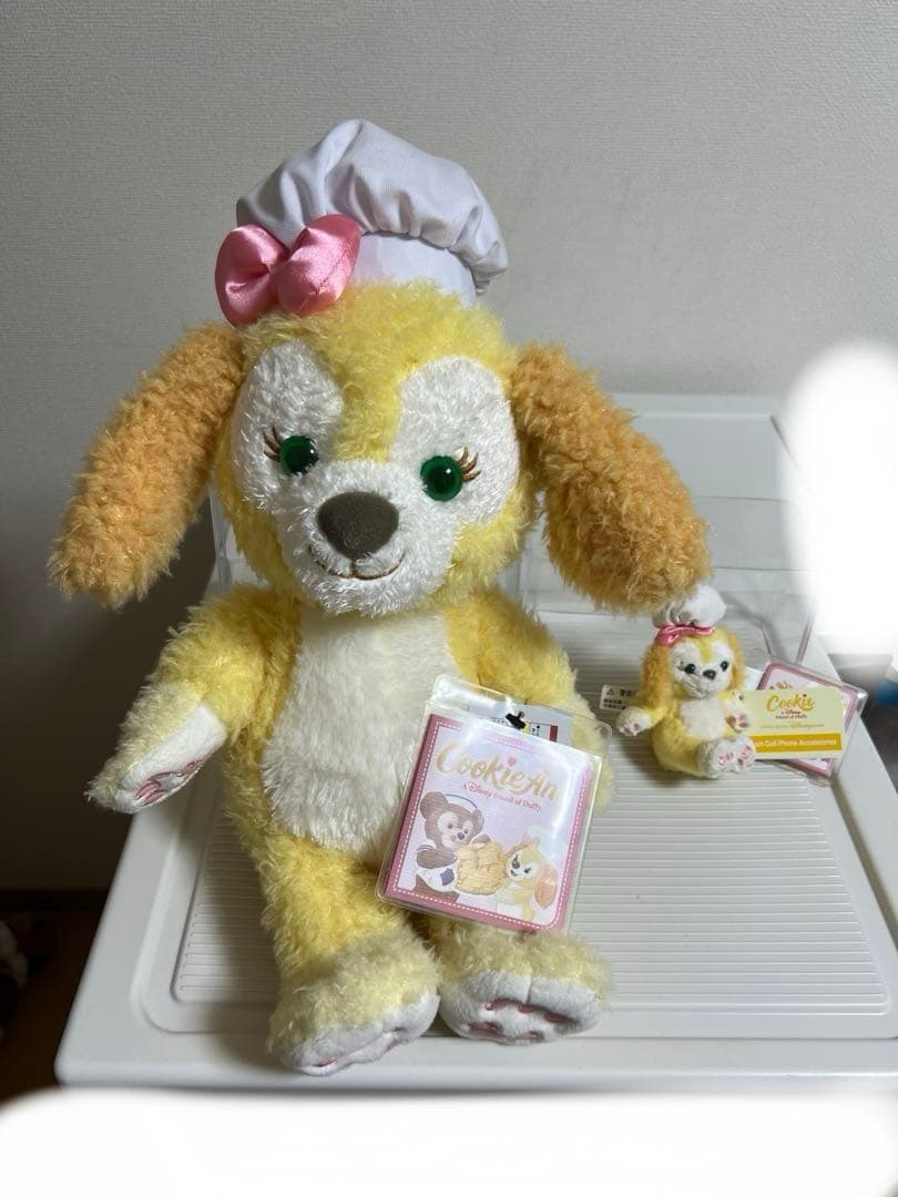 ディズニー、クッキーアンのぬいぐるみ、 香港 ぬいぐるみ ストラップ