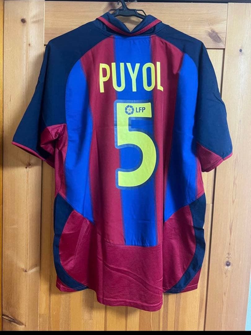 バルセロナ ユニフォーム 03-04 プジョル Lサイズ ロナウジーニョ