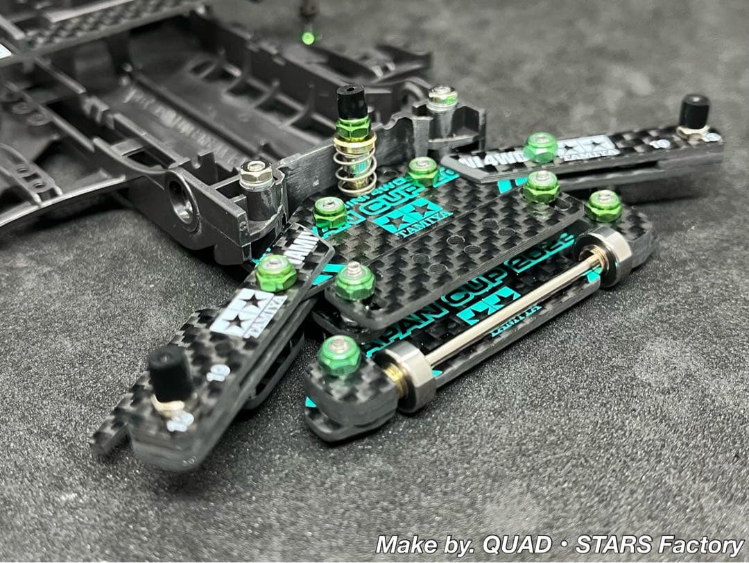 【ミニ四駆・FM-A用】1軸アンカー＋リヤスキッドローラー【J-CUP2022】