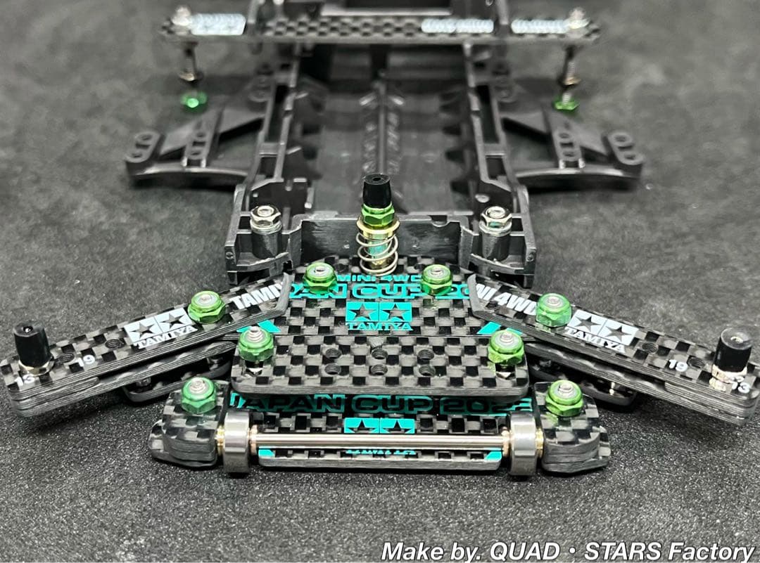 【ミニ四駆・FM-A用】1軸アンカー＋リヤスキッドローラー【J-CUP2022】