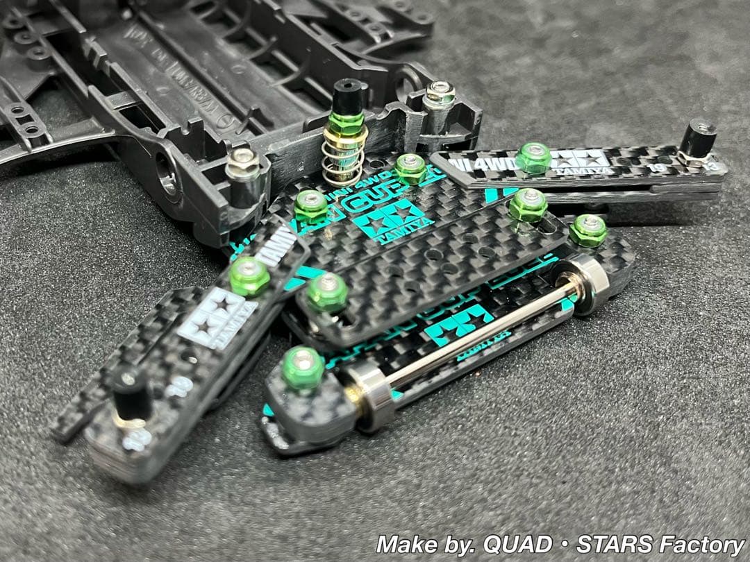 【ミニ四駆・FM-A用】1軸アンカー＋リヤスキッドローラー【J-CUP2022】