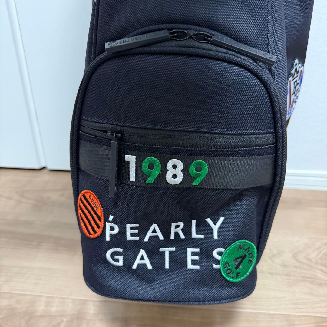 限定品 未使用「PEARLY GATES」ワッペンスタンド式キャディバッグ