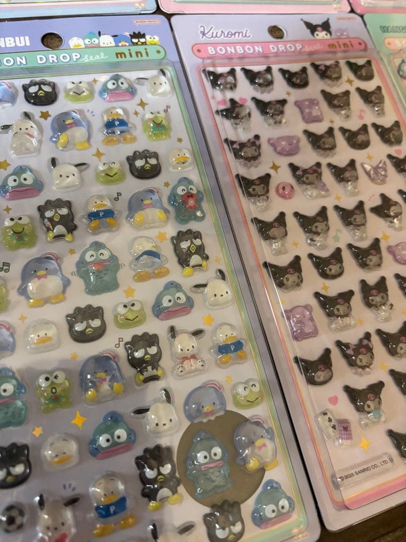 即日発送！サンリオmini8種セットボンボンドロップシール国内正規品