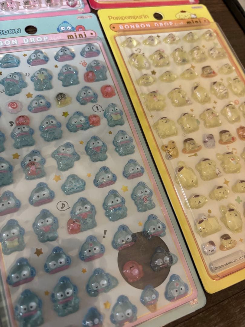 即日発送！サンリオmini8種セットボンボンドロップシール国内正規品